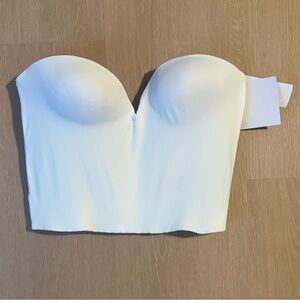 NWT Carnival Low Plunge Backless Seamless Molded Longline Bra size 38D